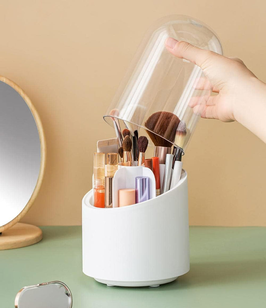 Rotating Makeup Brush Storage Organizer