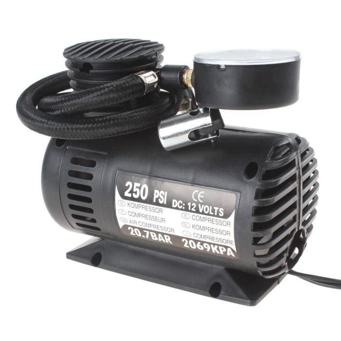 Portable 12V Electric Tyre Inflator for Cars Motorcycles and Bicycles