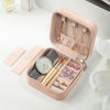 Portable Leather Jewelry Storage Case
