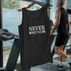 NEVER MIND Black Gym Tank Top for Men