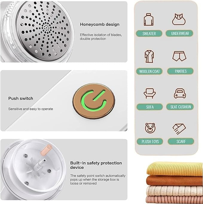 Portable Fabric Shaver for Clothes and Upholstery