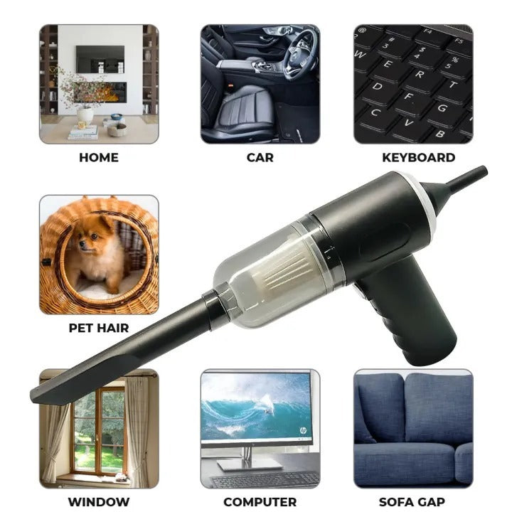 3-in-1 Portable Wireless Vacuum Cleaner AS 228 Powerful Handheld Car & Home Cleaner