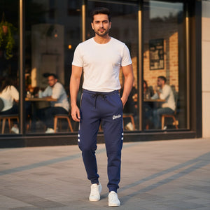 Super Dry Men's Panel Trousers Front View