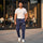 Super Dry Men's Panel Trousers Front View