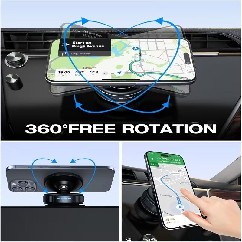 Premium magnetic phone mount for car and home use