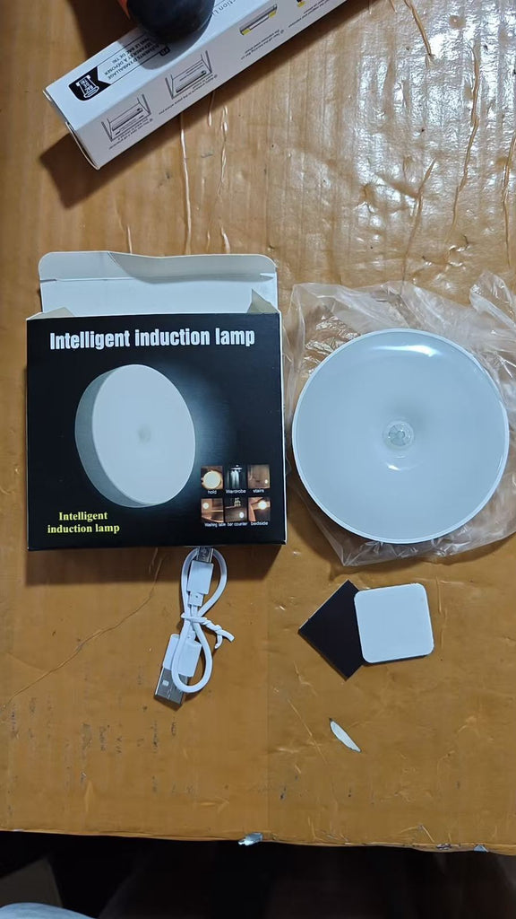 Motion Sensor LED Night Light USB Rechargeable Magnetic Wireless Lamp for Home