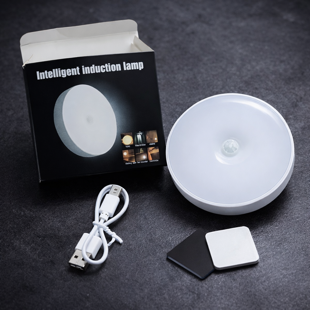 Motion Sensor LED Night Light USB Rechargeable Magnetic Wireless Lamp for Home