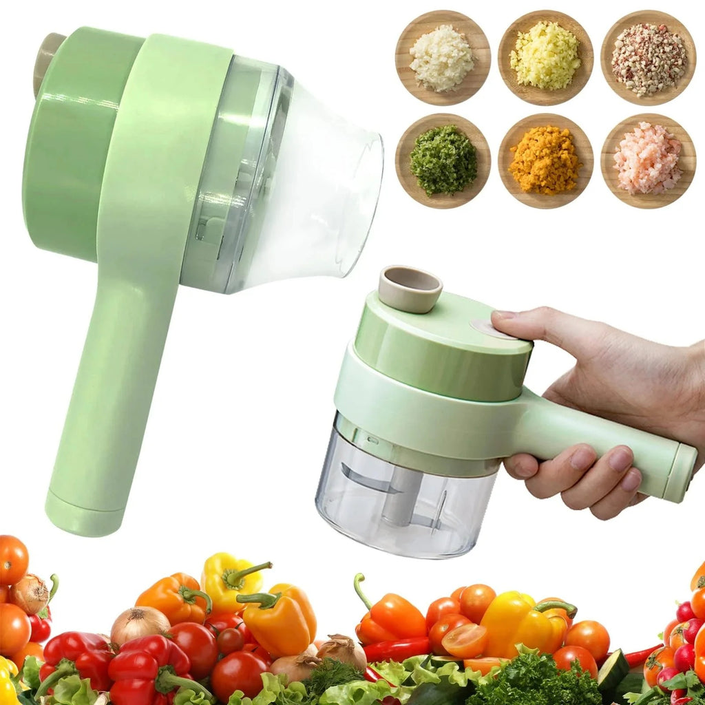 Portable Electric Vegetable Chopper for Fast Kitchen Food Preparation