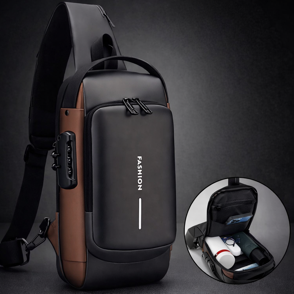 High Capacity Sling Bag with Password Lock