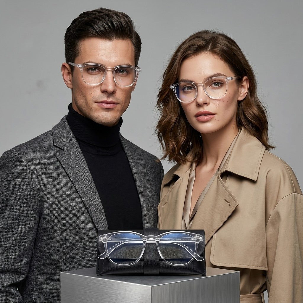 Lightweight Unisex Computer Glasses with Protective Box