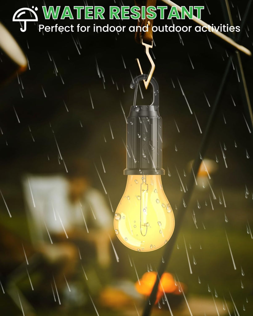 T01 Rechargeable Camping Bulb 3 Gear Vintage LED Emergency Lamp