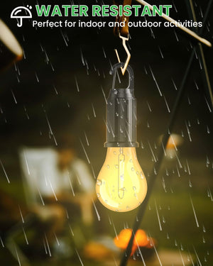 T01 Rechargeable Camping Bulb 3 Gear Vintage LED Emergency Lamp