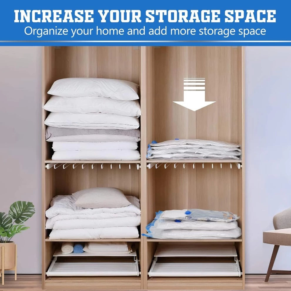 Airtight Vacuum Storage Bags with Manual Hand Pump