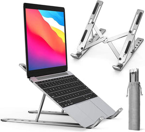 Premium Foldable Aluminum Laptop Stand for Desk Setup