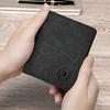 Compact PU Leather RFID Wallet with Coin Pocket