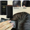 Hairdressing wand with 'ehmzy' branding, showing before and after use on hair.
