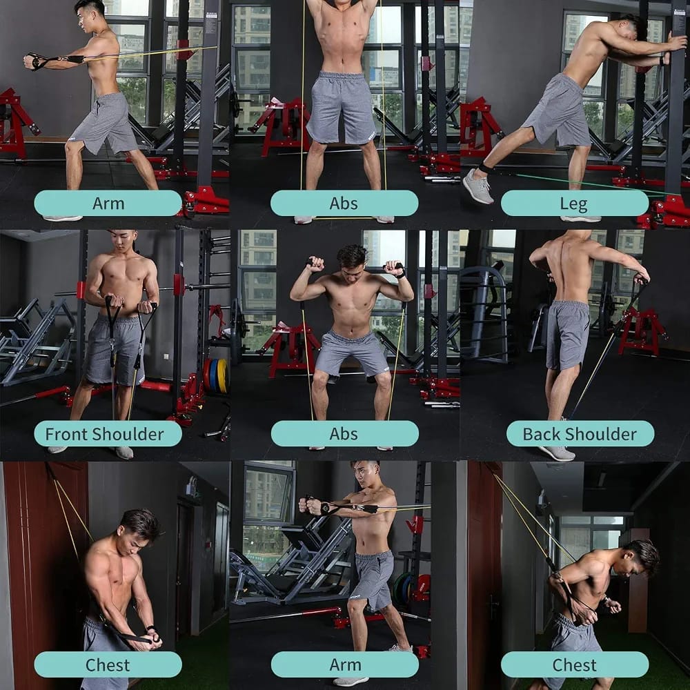 11 Piece Resistance Bands Exercise Kit for Men and Women