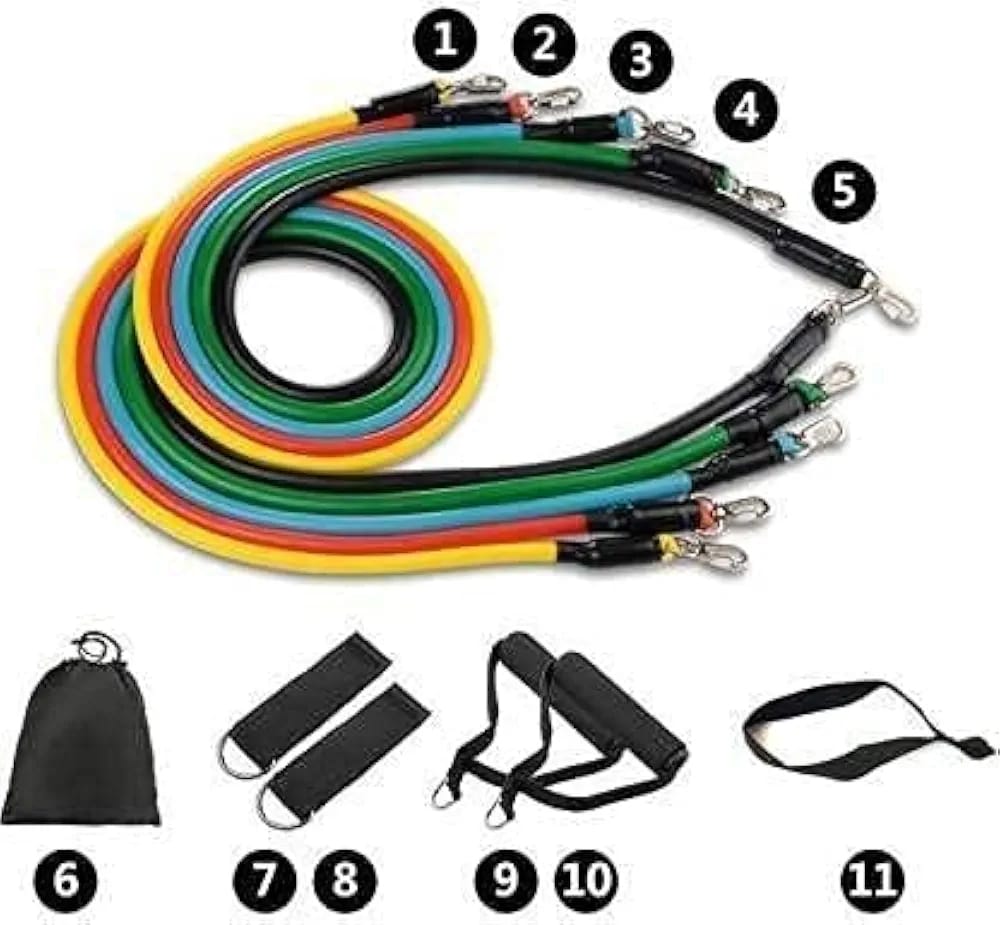 Resistance Bands Exercise Kit with Handles and Door Anchor